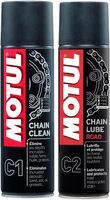MOTUL Combo of Chain Cleaner and Lube For all Bikes & Cars Chain Oil