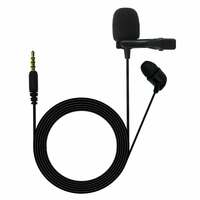 JBL Commercial CSLM20 Auxiliary Omnidirectional Lavalier Microphone, Earphone For calls, Video Conferences, And Monitoring, Black