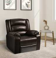  Amazon Brand - Solimo Mars 1 Seater Leatherette Recliner (Brown) 
