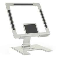 WeCool TB2 Sturdy Aluminum Metalic Table top tablet stand-Adjustable View Angle-Stable Square Base with Anti-Slip Pads