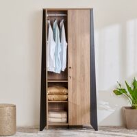 Home Centre Helios Amberly 2-Door Wardrobe - Brown