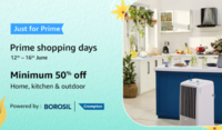  Prime Shopping Days - Minimum 50% Off + Bank Offers + Extra 10% cashback [12-16 June]