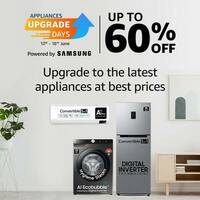 Appliances Upgrade Days (12-16 June) - Up to 60% Off + Up to Rs 2000 Off on SBI CC 