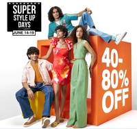 Super Style Up Days 40-80% Off + More Offers (14th - 19th June)