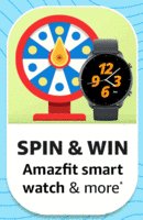 Amazon Spin and Win Amazfit Smart Watch and more