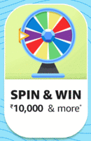 Amazon Spin and Win ₹10,000 and more