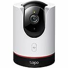 TP-Link Tapo C225 4MP 2K QHD 1440p Pan/Tilt WiFi SecuritySmart AI Camera, Indoor CCTV, Starlight Sensor, Night Vision, Alexa Google and Apple Home Compatibility, No Hub Required, SD Storage
