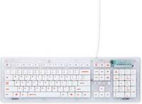 Lowest Arctic Fox FAFKEYTRAWW00101E Wired USB Desktop Keyboard (Transparent White)