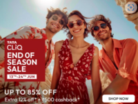 End of Season Sale - Upto 85% Off + Extra 12% off + 500 Cashback (13 to 30 June)