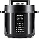 Nutricook Stainless Steel 8 Litre Smart Pot 2, 1000W, 9 In 1 Instant Programmable Electric Pressure Cooker, Slow Cooker, Rice Cooker, Steamer, Saute pot, Yogurt & Soup maker, Warm Food, Smart Lid