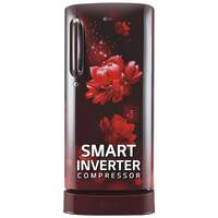 LG 185 L 5 Star Inverter Direct-Cool Single Door Refrigerator (GL-D201ASCU, Scarlet Charm, Base stand with drawer). Apply rs 750 off coupon + extra bank offers 