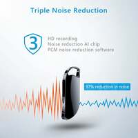 TECHNOVIEW Small Voice Activated 32GB Digital Key Chain Audio Recording Gadget | Mini Super Long Recorder | Crystal Clear Voice | Password Protection | Portable Device | for Home/Office/Meeting/Class