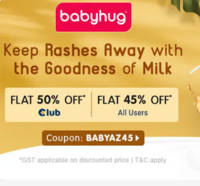Flat 45% OFF* on Babyhug For All Users | Club - Flat 50% Off* on Babyhug