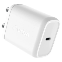 urbn UWA250WH1 25W Type C Fast Charger (Adapter Only, GaN Technology, White)