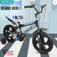 xaipro rides SHARK SKYBLUE FOR 2 TO 5 YEARS KIDS 14 T BMX Cycle (Single Speed, Blue)