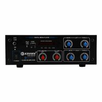Krown Stereo Amplifier for 4 Speakers with Bluetooth, USB, FM & Microphone Input - 5800W PMPO [10% Off Coupon]