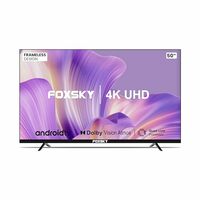 Foxsky 127 cm (50 inches) 4K Ultra HD Smart LED TV 50FS-VS (Black)