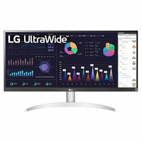 LG UltraWide 29 inch (73 cm) IPS FHD, 2560x1080 Pixels, Color Calibrated, 100Hz, 7W x 2 Inbuilt Speaker, USB-C, Display Port, HDMI, White Color-29WQ600