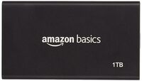 amazon basics Portable 1TB SSD, USB 3.2 Gen 2x2 (20Gbps, Type-C), Read Speed up to 2000MB/s