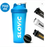 SLOVIC Shakers for Protein Shake 700 ml Shaker  (Pack of 1, Blue, Plastic)