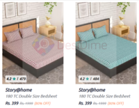 Story@Home Double Bedsheets from ₹399