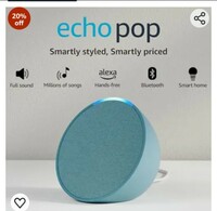 Amazon Echo Pop- [ Rs 550 COUPON ]| Smart speaker with Alexa and Bluetooth| Loud sound, balanced bass, crisp vocals| Green 