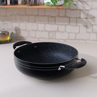 The Earth Store Ecoluxe Teflon Non-Stick Coating 3MM Thickness | Induction Base | Kadhai/Kadai 3 Litre [50% Off Coupon]