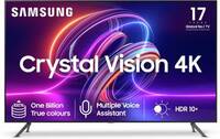 SAMSUNG Crystal Vision 4K iSmart with Voice Assistant 108 cm (43 inch) Ultra HD (4K) LED Smart Tizen TV