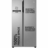 Haier 596L, 3-Star, 100% Convertible Fridge Space, Expert Inverter Side by Side Refrigerator