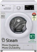 LG 6.5 kg 5 Star with Steam, Inverter Direct Drive, 6 Motion Direct Drive, Touch Panel, 1000 RPM Fully Automatic Front Load with In-built Heater White (FHM1065SDW)