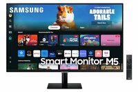 Samsung 27-Inch(68.6cm) M5 FHD Smart Monitor [2024], Mouse & Keyboard Control, OTT Apps, IoT Hub (LS27DM500EWXXL, Black)
