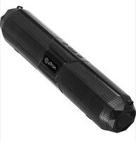 pTron Fusion Beam 16W Bluetooth Soundbar Speaker, up to 19Hrs Playback Time, Mini Wireless Soundbar for Phone/TV/Laptop/Tablets/Projectors, BT5.0/Aux/TF Card/USB Drive Playback & TWS Function (Black)