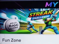 Bajaj Finserv New Cricket Streak Challenge: Win Flat 100 Bajaj Coins
