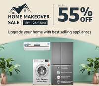 Home Makeover Sale [19th - 23rd june]  Up to 55% Off + 10% Discount on HSBC Bank Cards & HDFC/One Card EMI Offer