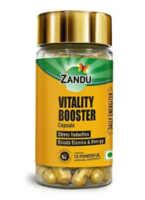 ZANDU Vitality Booster Capsules |10 powerful ingredients, boosts energy and strength