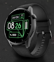 Noise Crew 1.38" Round Display with Bluetooth Calling, Metallic finish, IP68 Rating Smartwatch  (Black Strap, Regular)