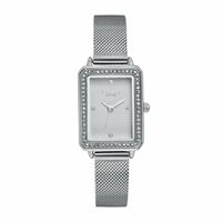 Sonata Poze Quartz Analog Silver Dial Mesh Strap Watch for Women