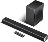 Mivi Fort S250 With wireless Subwoofer, 2.1 Channel Sound, BT v5.3 250 W Bluetooth Soundbar (Black, 2.1 Channel)