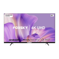 Lowest - Foxsky 127 cm (50 inch) 4K Ultra HD LED Smart Android TV with Google Assistant (2021 model)