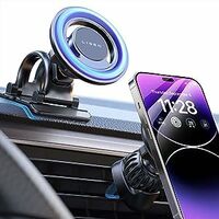 LISEN Fits MagSafe Car Mount Strong Magnetic Phone Holder for iPhone [Use Code: R4HWSZGA on Checkout]