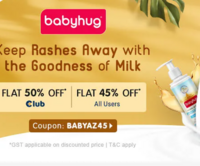 Flat 45% OFF* on Babyhug For All Users | Club - Flat 50% Off* on Babyhug