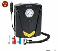 UN1QUE Digital Tyre Inflator for car, 150PSI Electric Car Air Pump, 12V DC Portable Air Compressor, Fast Inflation Speed air inflator for car