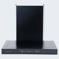 WONDERCHEF Ruby Sleek 60CM Auto Clean Wall Mounted Chimney (Black 1400 CMH)