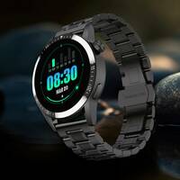 Fire-Boltt Ultimate 1.39" Stainless Steel Luxury Smartwatch  (Black Strap, Free Size)
