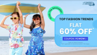 Flat 60% OFF* on selected fashion products