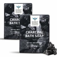 (Pack of 2) Bombay shaving company Charcoal Soap for Men | Deep Clean and Anti-pollution Effect | 70G Pack of 2