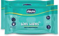 Chicco Baby Moisturizing Wet Wipes with Aloe Vera and Chamomile  (144 Wipes)