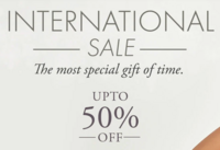 International Sale- Up to 50% Off 
