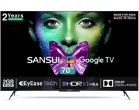 Sansui 178 cm (70 inch) Ultra HD (4K) LED Smart Google TV 2023 Edition  (JSW70GSUHDFF)