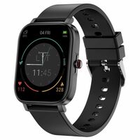 Crossbeats Ignite LYT SmartWatch,1.69 inch Full Touch Screen, 15-days battery, Bluetooth version: 5.0, 100+ Watch Faces, IP68 Water-resistant, Multisport Training, Real time HR monitoring, BLACK
